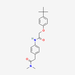 molecular formula C22H28N2O3 B6538949 2-{4-[2-(4-tert-butylphenoxy)acetamido]phenyl}-N,N-dimethylacetamide CAS No. 1060228-44-5