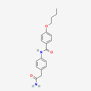 4-butoxy-N-[4-(carbamoylmethyl)phenyl]benzamide