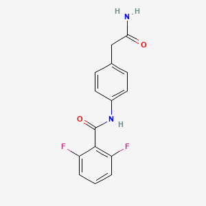 molecular formula C15H12F2N2O2 B6538994 N-[4-(carbamoylmethyl)phenyl]-2,6-difluorobenzamide CAS No. 1060310-92-0