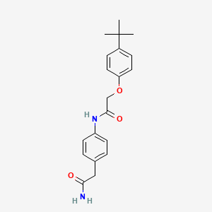 molecular formula C20H24N2O3 B6539045 2-(4-tert-butylphenoxy)-N-[4-(carbamoylmethyl)phenyl]acetamide CAS No. 1060354-54-2