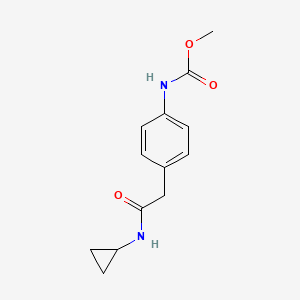 molecular formula C13H16N2O3 B6539257 methyl N-{4-[(cyclopropylcarbamoyl)methyl]phenyl}carbamate CAS No. 1060263-27-5