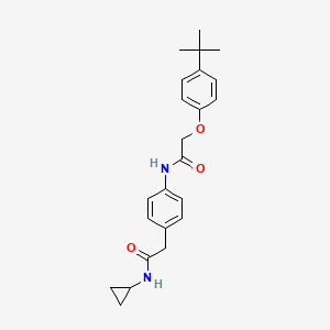 2-(4-tert-butylphenoxy)-N-{4-[(cyclopropylcarbamoyl)methyl]phenyl}acetamide