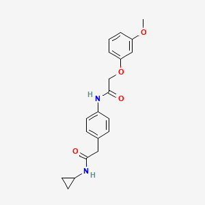 N-{4-[(cyclopropylcarbamoyl)methyl]phenyl}-2-(3-methoxyphenoxy)acetamide
