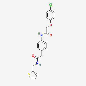 molecular formula C21H19ClN2O3S B6539328 2-(4-chlorophenoxy)-N-[4-({[(thiophen-2-yl)methyl]carbamoyl}methyl)phenyl]acetamide CAS No. 1060267-62-0