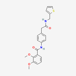 molecular formula C22H22N2O4S B6539333 2,3-dimethoxy-N-[4-({[(thiophen-2-yl)methyl]carbamoyl}methyl)phenyl]benzamide CAS No. 1060299-04-8