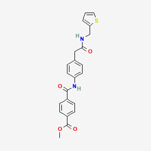 molecular formula C22H20N2O4S B6539336 methyl 4-{[4-({[(thiophen-2-yl)methyl]carbamoyl}methyl)phenyl]carbamoyl}benzoate CAS No. 1060336-77-7