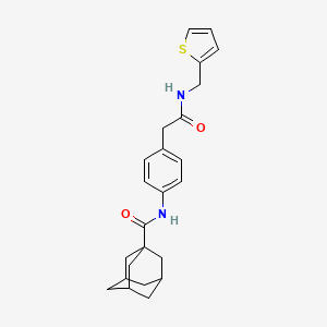 molecular formula C24H28N2O2S B6539352 N-[4-({[(thiophen-2-yl)methyl]carbamoyl}methyl)phenyl]adamantane-1-carboxamide CAS No. 1060251-71-9