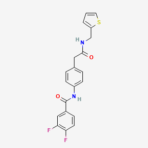 molecular formula C20H16F2N2O2S B6539442 3,4-difluoro-N-[4-({[(thiophen-2-yl)methyl]carbamoyl}methyl)phenyl]benzamide CAS No. 1060250-40-9