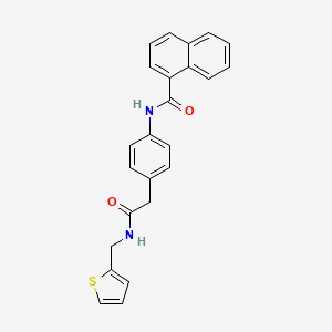 N-[4-({[(thiophen-2-yl)methyl]carbamoyl}methyl)phenyl]naphthalene-1-carboxamide