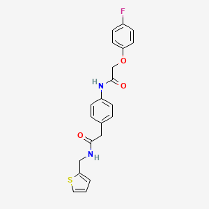 2-(4-fluorophenoxy)-N-[4-({[(thiophen-2-yl)methyl]carbamoyl}methyl)phenyl]acetamide