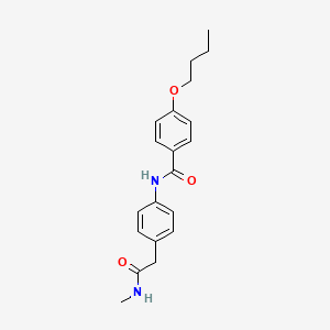 molecular formula C20H24N2O3 B6539513 4-butoxy-N-{4-[(methylcarbamoyl)methyl]phenyl}benzamide CAS No. 1060356-88-8