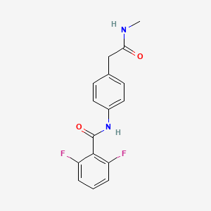 2,6-difluoro-N-{4-[(methylcarbamoyl)methyl]phenyl}benzamide
