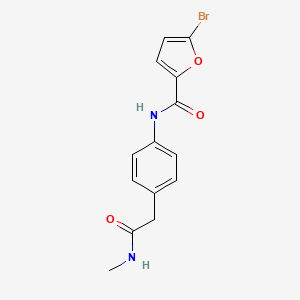 molecular formula C14H13BrN2O3 B6539568 5-bromo-N-{4-[(methylcarbamoyl)methyl]phenyl}furan-2-carboxamide CAS No. 1060251-78-6