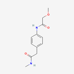 molecular formula C12H16N2O3 B6539574 2-methoxy-N-{4-[(methylcarbamoyl)methyl]phenyl}acetamide CAS No. 1060251-96-8