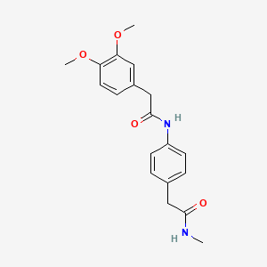 molecular formula C19H22N2O4 B6539604 2-{4-[2-(3,4-dimethoxyphenyl)acetamido]phenyl}-N-methylacetamide CAS No. 1060252-14-3