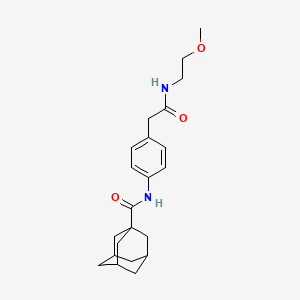 molecular formula C22H30N2O3 B6539669 N-(4-{[(2-methoxyethyl)carbamoyl]methyl}phenyl)adamantane-1-carboxamide CAS No. 1060286-82-9