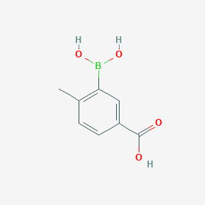 molecular formula C8H9BO4 B065397 3-硼-4-甲基苯甲酸 CAS No. 170230-88-3
