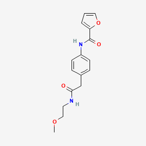 molecular formula C16H18N2O4 B6539719 N-(4-{[(2-methoxyethyl)carbamoyl]methyl}phenyl)furan-2-carboxamide CAS No. 1060362-25-5