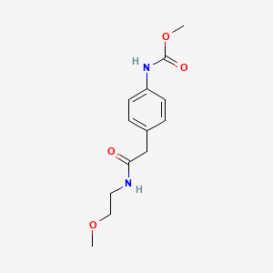 molecular formula C13H18N2O4 B6539744 methyl N-(4-{[(2-methoxyethyl)carbamoyl]methyl}phenyl)carbamate CAS No. 1060287-68-4