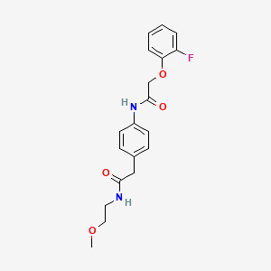 molecular formula C19H21FN2O4 B6539800 2-(2-fluorophenoxy)-N-(4-{[(2-methoxyethyl)carbamoyl]methyl}phenyl)acetamide CAS No. 1060317-12-5