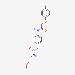 molecular formula C19H21FN2O4 B6539804 2-(4-fluorophenoxy)-N-(4-{[(2-methoxyethyl)carbamoyl]methyl}phenyl)acetamide CAS No. 1060364-31-9