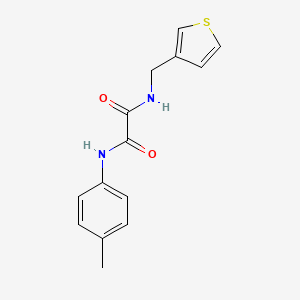 N'-(4-methylphenyl)-N-[(thiophen-3-yl)methyl]ethanediamide