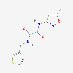 molecular formula C11H11N3O3S B6539827 N-(5-methyl-1,2-oxazol-3-yl)-N'-[(thiophen-3-yl)methyl]ethanediamide CAS No. 1060225-55-9