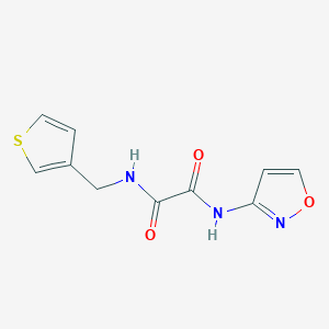 molecular formula C10H9N3O3S B6539843 N-(1,2-oxazol-3-yl)-N'-[(thiophen-3-yl)methyl]ethanediamide CAS No. 1060279-10-8