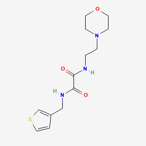 molecular formula C13H19N3O3S B6539847 N'-[2-(morpholin-4-yl)ethyl]-N-[(thiophen-3-yl)methyl]ethanediamide CAS No. 1060279-15-3