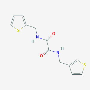 molecular formula C12H12N2O2S2 B6539856 N'-[(thiophen-2-yl)methyl]-N-[(thiophen-3-yl)methyl]ethanediamide CAS No. 1060225-83-3