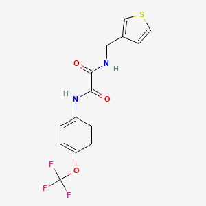 N-[(thiophen-3-yl)methyl]-N'-[4-(trifluoromethoxy)phenyl]ethanediamide