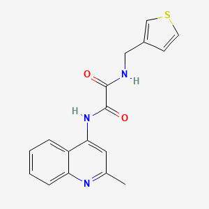 N'-(2-methylquinolin-4-yl)-N-[(thiophen-3-yl)methyl]ethanediamide