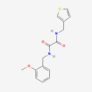 molecular formula C15H16N2O3S B6539881 N'-[(2-methoxyphenyl)methyl]-N-[(thiophen-3-yl)methyl]ethanediamide CAS No. 1060226-32-5