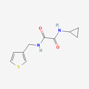 molecular formula C10H12N2O2S B6539886 N-cyclopropyl-N'-[(thiophen-3-yl)methyl]ethanediamide CAS No. 1060306-29-7