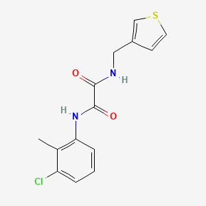 N'-(3-chloro-2-methylphenyl)-N-[(thiophen-3-yl)methyl]ethanediamide