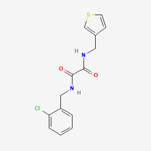 molecular formula C14H13ClN2O2S B6539902 N'-[(2-chlorophenyl)methyl]-N-[(thiophen-3-yl)methyl]ethanediamide CAS No. 1060226-53-0