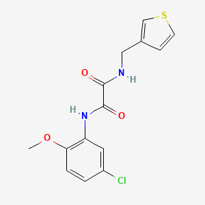 molecular formula C14H13ClN2O3S B6539907 N'-(5-chloro-2-methoxyphenyl)-N-[(thiophen-3-yl)methyl]ethanediamide CAS No. 1060226-60-9