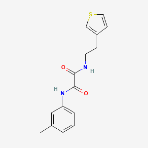 N'-(3-methylphenyl)-N-[2-(thiophen-3-yl)ethyl]ethanediamide
