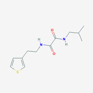 molecular formula C12H18N2O2S B6539951 N-(2-methylpropyl)-N'-[2-(thiophen-3-yl)ethyl]ethanediamide CAS No. 1060307-79-0