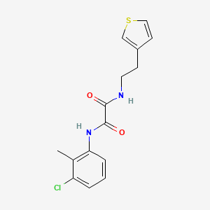 molecular formula C15H15ClN2O2S B6539955 N'-(3-chloro-2-methylphenyl)-N-[2-(thiophen-3-yl)ethyl]ethanediamide CAS No. 1060227-86-2