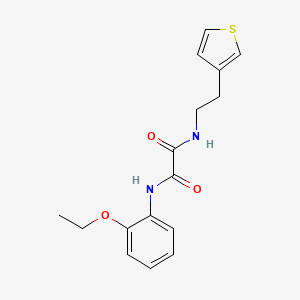 molecular formula C16H18N2O3S B6539959 N'-(2-ethoxyphenyl)-N-[2-(thiophen-3-yl)ethyl]ethanediamide CAS No. 1060227-98-6