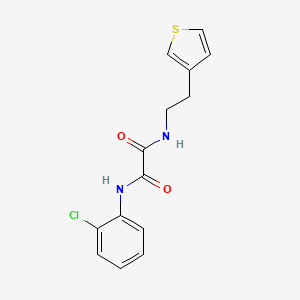 molecular formula C14H13ClN2O2S B6539967 N'-(2-chlorophenyl)-N-[2-(thiophen-3-yl)ethyl]ethanediamide CAS No. 1060350-98-2