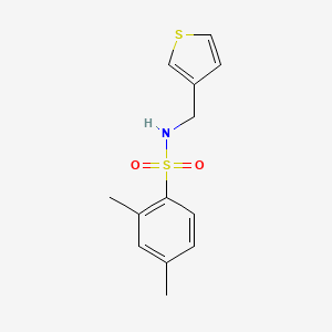 molecular formula C13H15NO2S2 B6540018 2,4-dimethyl-N-[(thiophen-3-yl)methyl]benzene-1-sulfonamide CAS No. 1060282-38-3