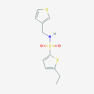 molecular formula C11H13NO2S3 B6540037 5-ethyl-N-[(thiophen-3-yl)methyl]thiophene-2-sulfonamide CAS No. 1060230-00-3