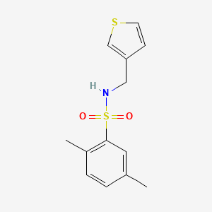 molecular formula C13H15NO2S2 B6540040 2,5-dimethyl-N-[(thiophen-3-yl)methyl]benzene-1-sulfonamide CAS No. 1060230-12-7