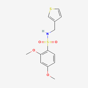 molecular formula C13H15NO4S2 B6540047 2,4-dimethoxy-N-[(thiophen-3-yl)methyl]benzene-1-sulfonamide CAS No. 1060230-06-9
