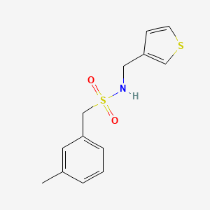 molecular formula C13H15NO2S2 B6540087 1-(3-methylphenyl)-N-[(thiophen-3-yl)methyl]methanesulfonamide CAS No. 1060292-21-8