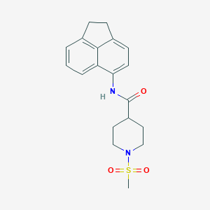 N-(1,2-dihydroacenaphthylen-5-yl)-1-methanesulfonylpiperidine-4-carboxamide