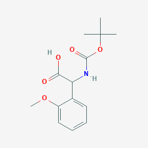 molecular formula C14H19NO5 B065404 2-((叔丁氧羰基)氨基)-2-(2-甲氧基苯基)乙酸 CAS No. 179417-69-7