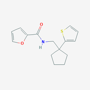 molecular formula C15H17NO2S B6540956 N-{[1-(thiophen-2-yl)cyclopentyl]methyl}furan-2-carboxamide CAS No. 1060214-54-1